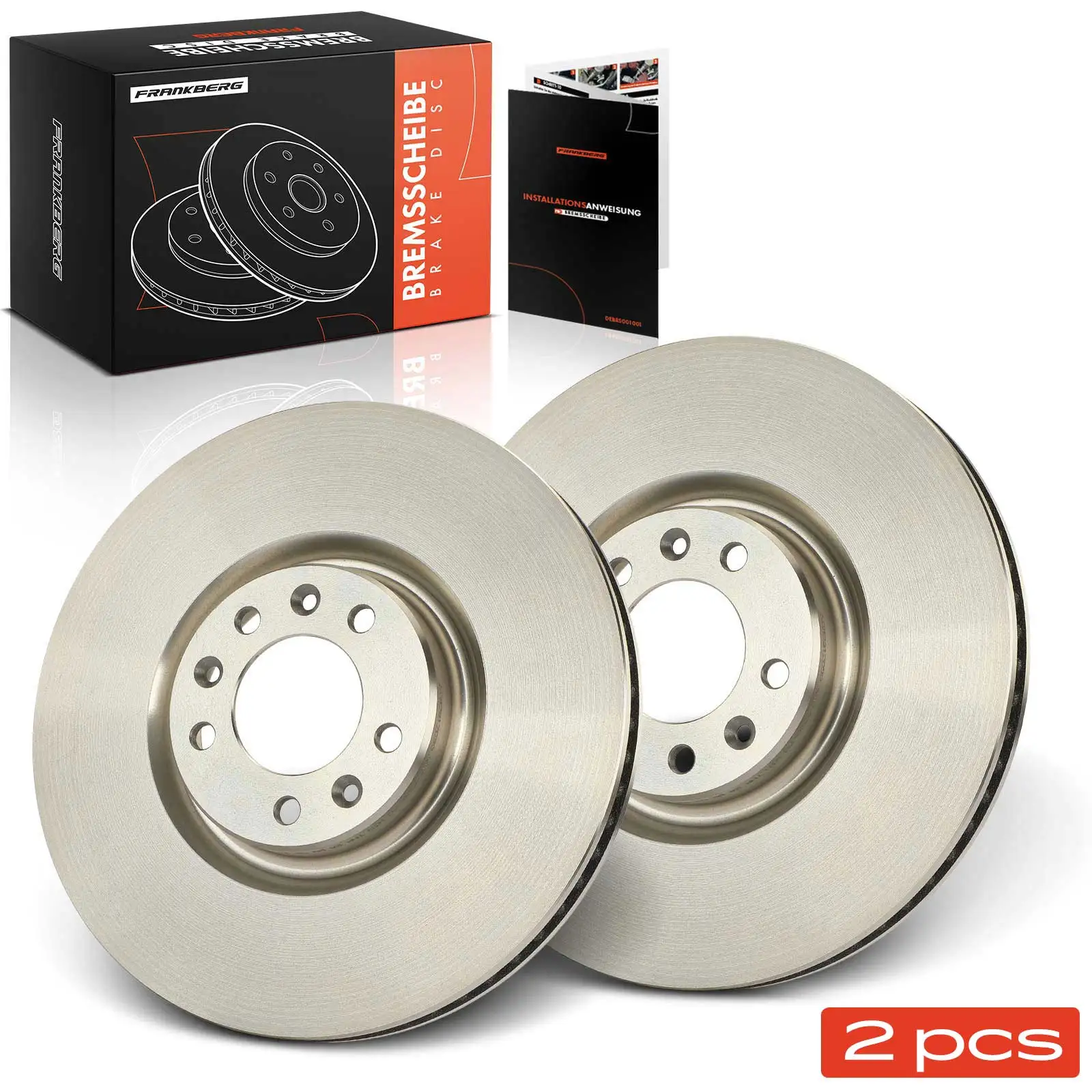 Frankberg 2x Remschijven Vooras voor Citroën C5 Aircross X Peugeot 3008 SUV 308 SW 408 508 Bj 2013 9804605780