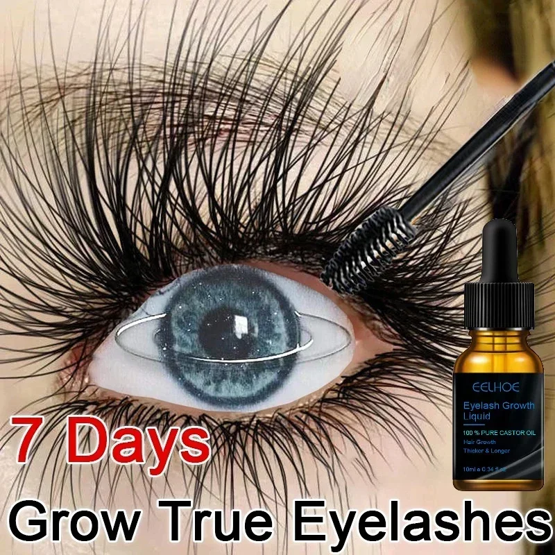 Seven Days Eyelash Fast Growth Solution Eyelash lift addensare ciglia ingrandisci occhi Natural Curl Eyelash siero per sopracciglia cosmetici