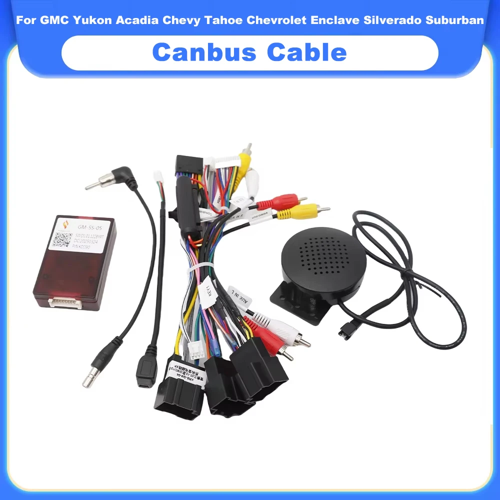 GM-SS-05 Canbus Box Adapter For GMC Yukon Acadia Chevy Tahoe Chevrolet Enclave Silverado Suburban Car 16 Pin Car Wiring Harness