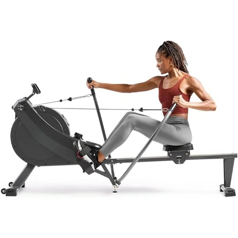 

Smart Compact Full Motion Rowing Machine Full-Body Workout Low impact Extra Long Rail 350 LB Weight Capacity