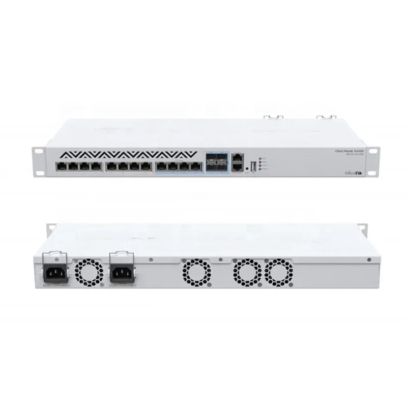 Mikrotik CRS312-4C+8XG-RM enterprise-class 1U rack-mounted 10-Gigabit switch