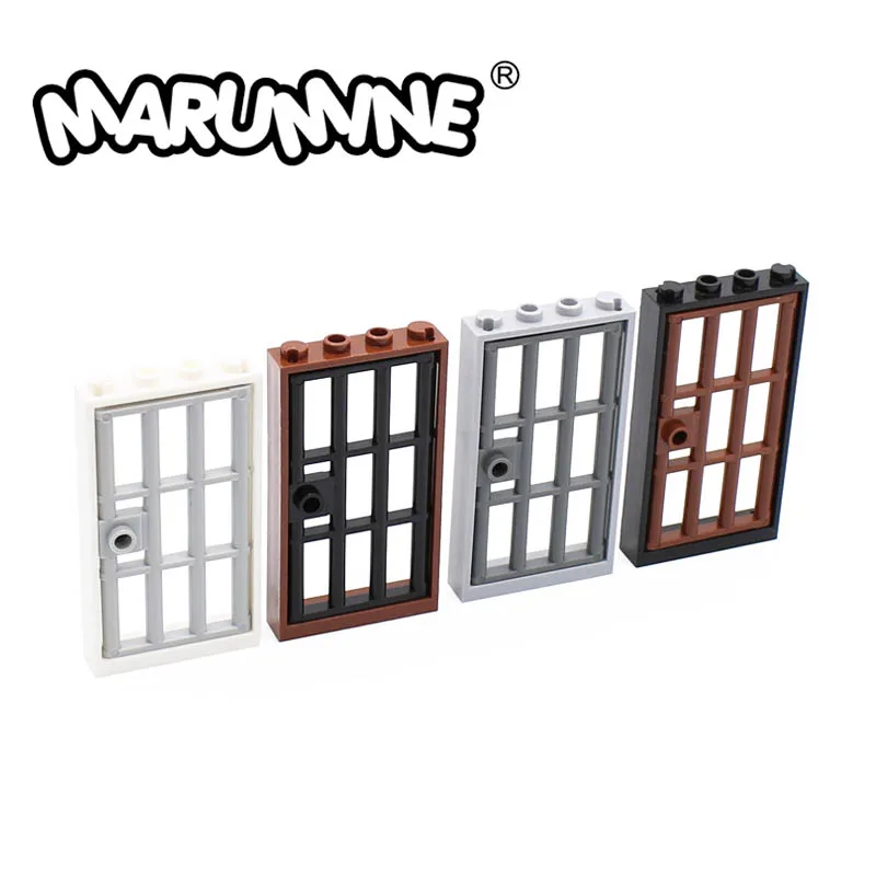 Marumine MOC Building Bricks cella di prigione 1x4x6 telaio della porta parti del modello 60621 60596 giocattolo classico accessori per l'illuminazione fai da te regalo