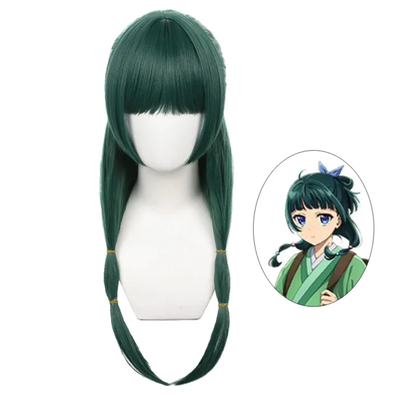 

ss13Anime Maomao Cosplay Costume Tops Dress The Apothecary Diaries Mao Green Wig Hair Shoe Halloween Roleplay Prop Bamboo Ba