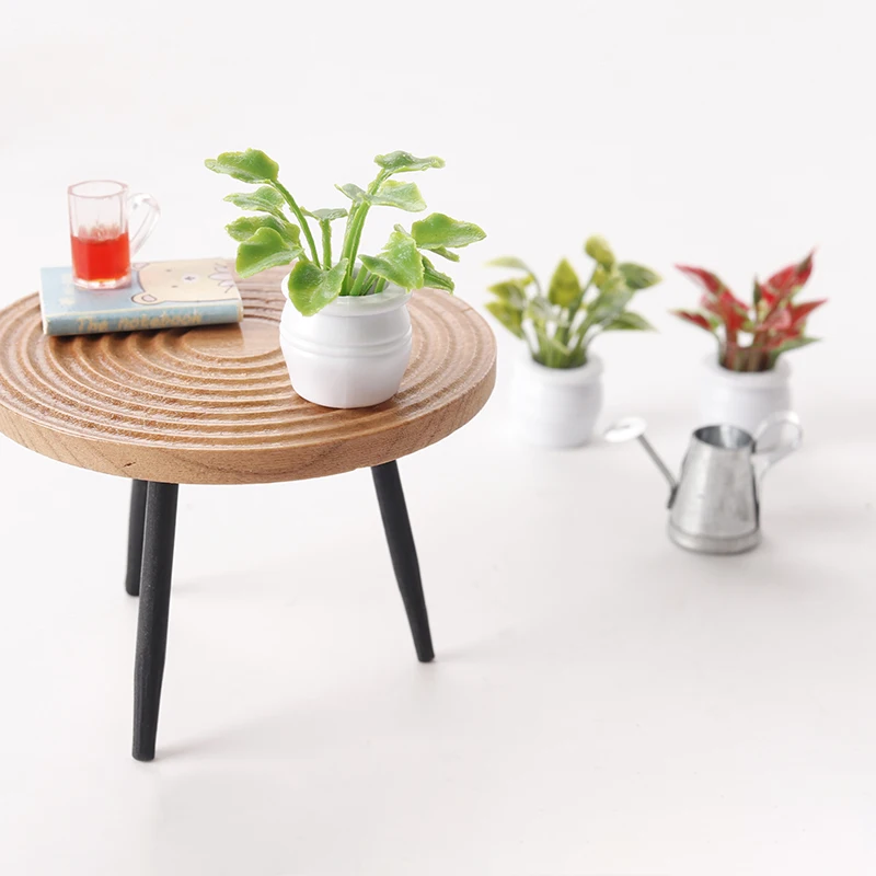 

3 шт. 1:12 кукольный домик миниатюрное растение в горшке модель куклы домашнее растение украшения микро пейзаж садовый декор аксессуары