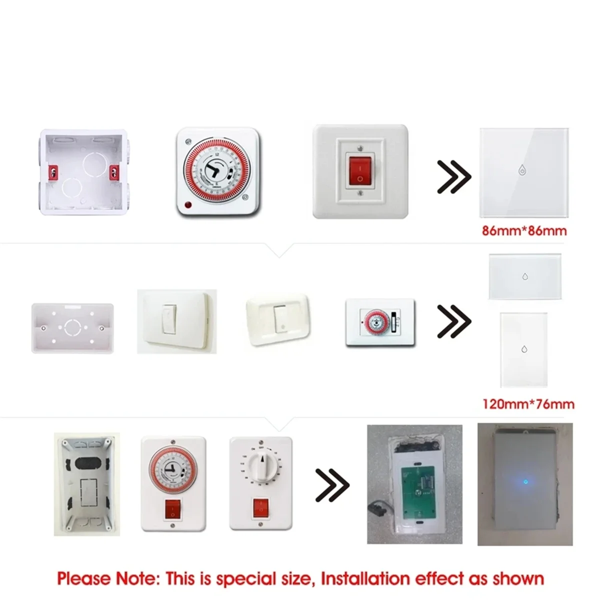 Tuya Smart Life WiFi Boiler Water Heater Switch 20A Touch Panel Timer Schedule Voice Control for Google Home Alexa B