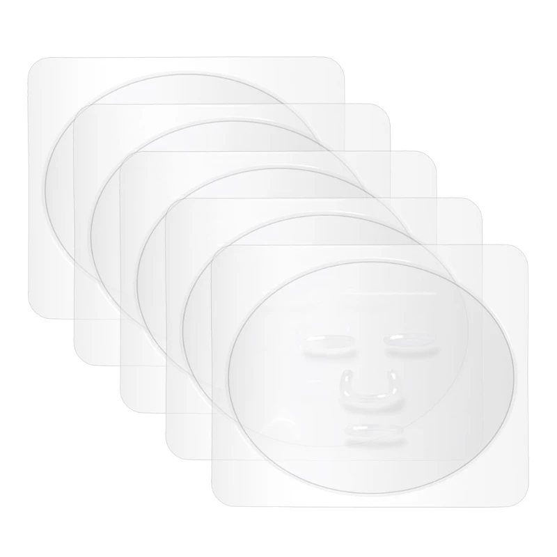 5Pcs DIY für Gesichtsmaske Form Tablett Platte Transparent PVC Obst Gemüse Algen Schlamm Hautpflege Schönheit Salon Make-Up