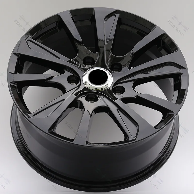 RCSR 5 Holes Passenger Car Forged Wheel Aluminium Alloy Red and Black Rim SUV for Ferrari Porsche KIA BWM BENZ Automobile CNC