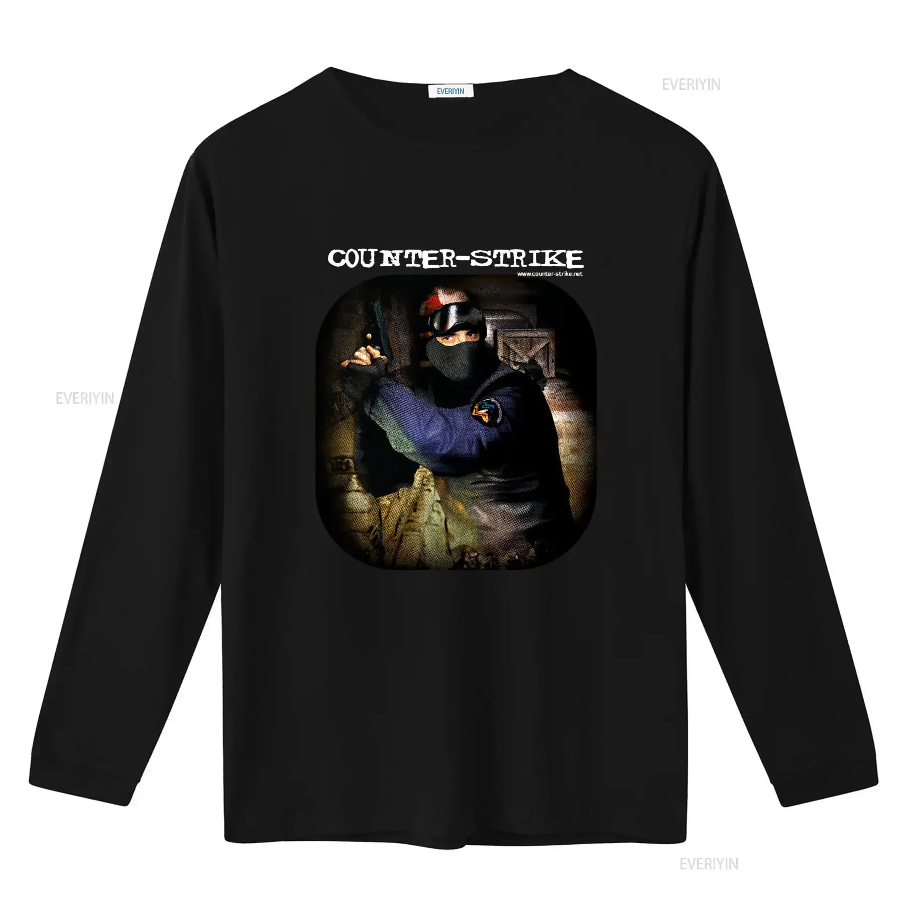 COUNTERSTRIKE 1999 Vintage Promo T Shirt Black For S 5XL vintage Washed Versatile Stretched streetwear Breathable Unisex Casual