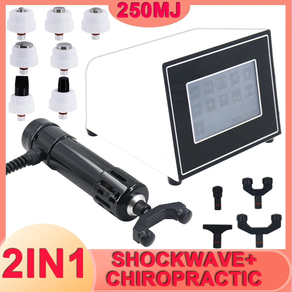 

2 IN 1 Shockwave Therapy Machine Relieve Shoulder Back Pain Muscle Massage Relaxation Health Care Shock Wave 250MJ
