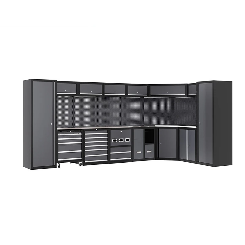 Modular Tool Cabinet with Workbench for DIY Garage Projects