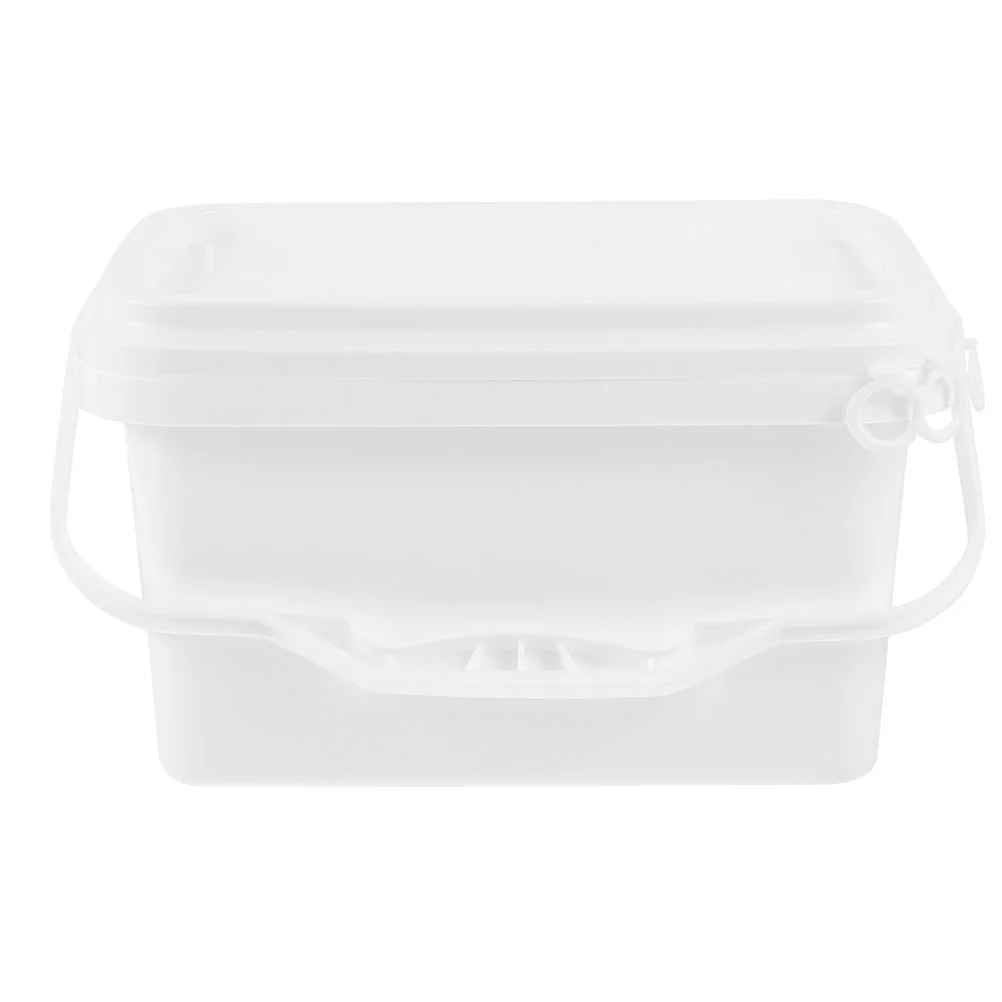 

Paint Bucket Favor Containers Coating Empty Plastic Storage White With Handle