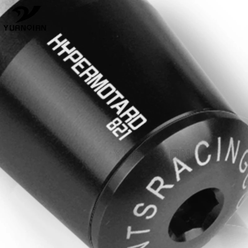 

For Duacti 821 MONSTER Darrk Stripe HYPERMOTARD 821 SP 2013 2014-2017 Motorcycle 22MM Handlebar Grips Handle Bar Cap End Plugs