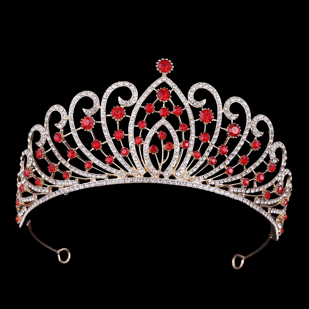 Хрустальная Корона в стиле барокко, тиара, вечерние диадемы для женщин, свадебные аксессуары для волос, ювелирные изделия, диадемы и короны, подарки на день рождения на день Святого Валентина