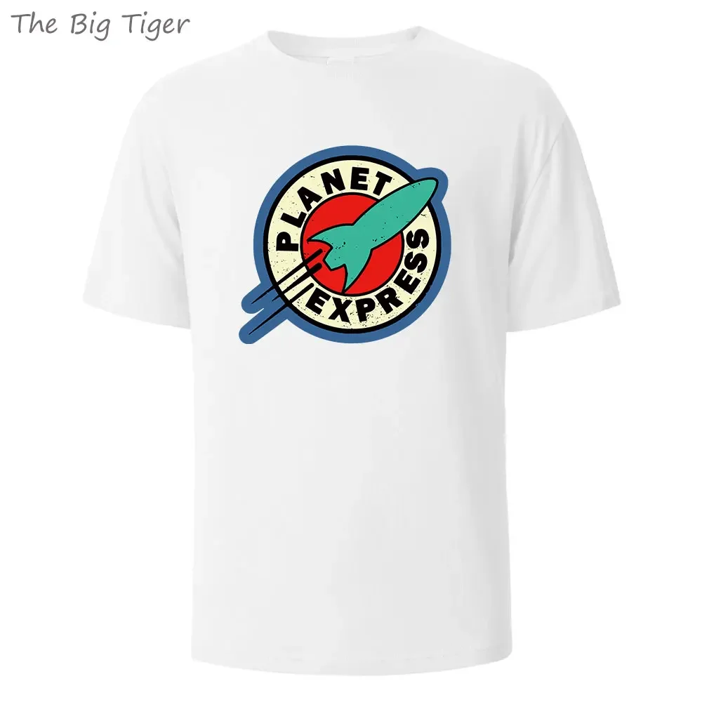 Planet Express Printed Breathable Round Neck Mens Kids Tee Pure Cotton Simple Fashionable Casual Wear Lightweight Soft T-shirt