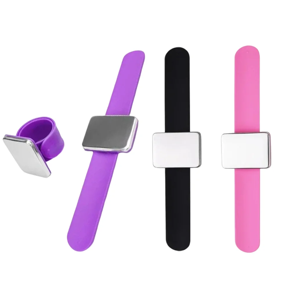 Magnetic silicone wristband Sewing Pincushion hairpin Bracelet Beauty tool for sewing needle hairpin