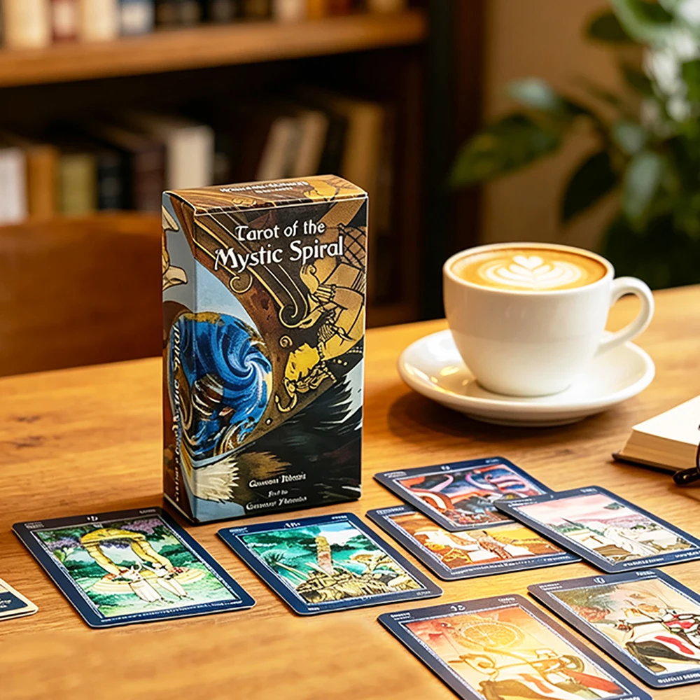 Tarot of the Mystic Spiral 78 Cards Tarot Deck Divination Fortune‑Telling Card Game Board Games for Home Party Entertainment