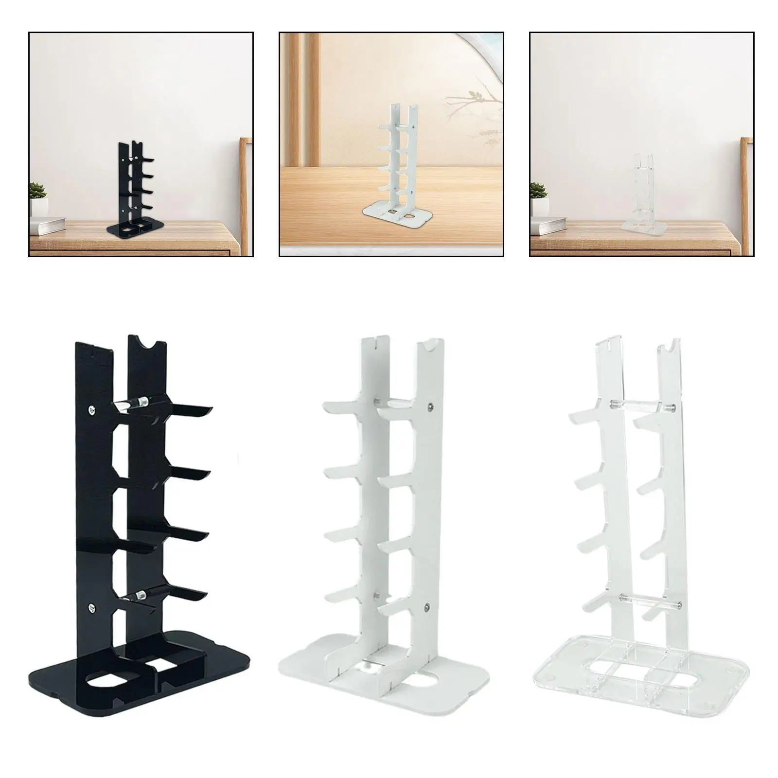 Knife Display Stand Shelf Acrylic Knives Holder Survival Home Decoration Black Pocket Knife Holder Dagger Holder for Home Decor