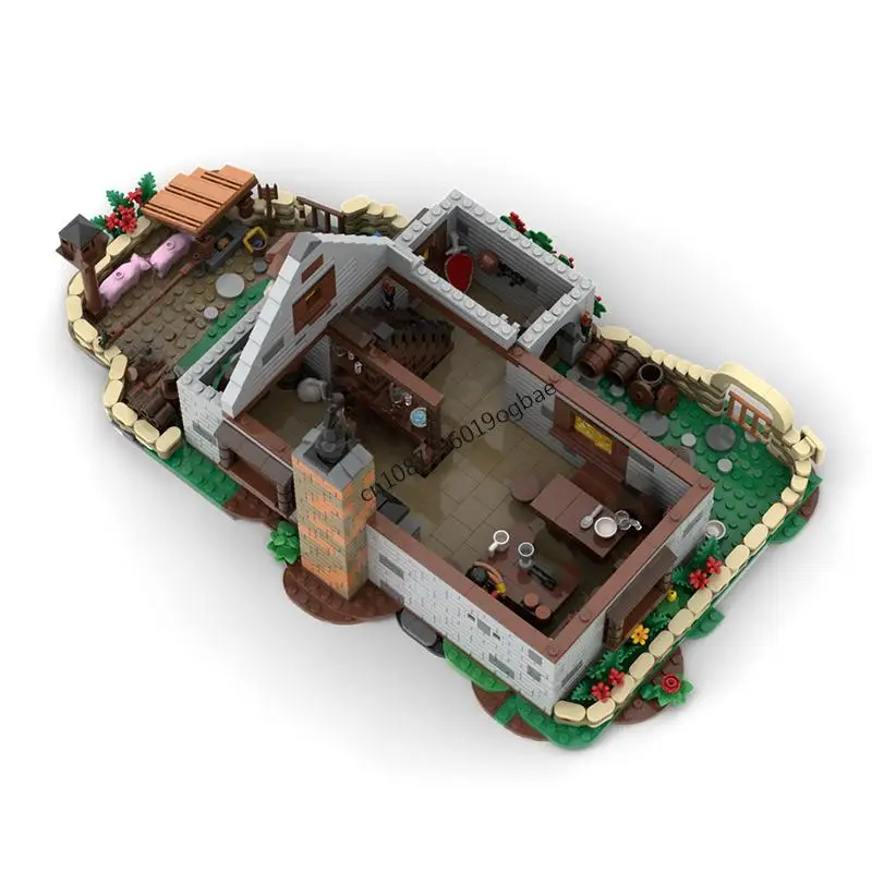 ชุดตัวต่อโมเดลปราสาทยุคกลางยุโรป 2591 ชิ้น รุ่น Henry Tavern ของเล่นสร้างสรรค์สำหรับเด็ก ของขวัญวันเกิด ปริศนาแบบประกอบเอง