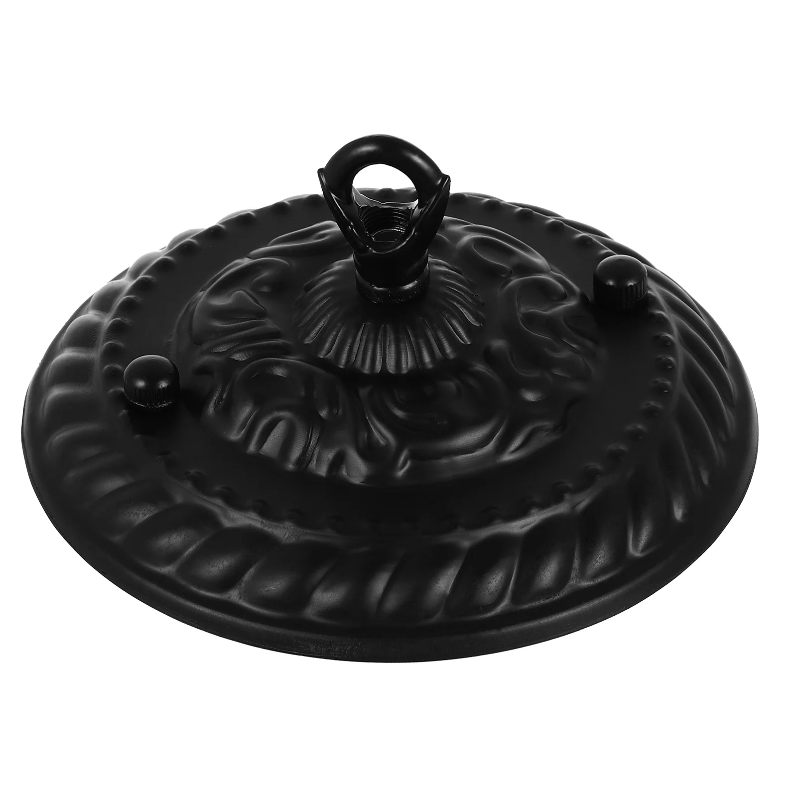 

Black Ceiling Tiles Chandelier Shade Hook Retro Pendant Light Canopy Light Vintage Pendant Plate Lamp Base Steel