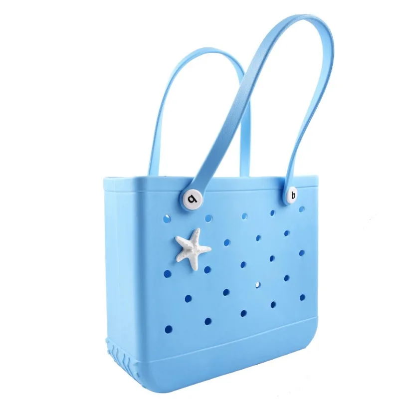 Large Starfish Charms Bogg Bags Pins EVA Rubber Women Tote Handbag Decorative Shell Buckles Badge Sac Crocs Bogg Bag Accessories