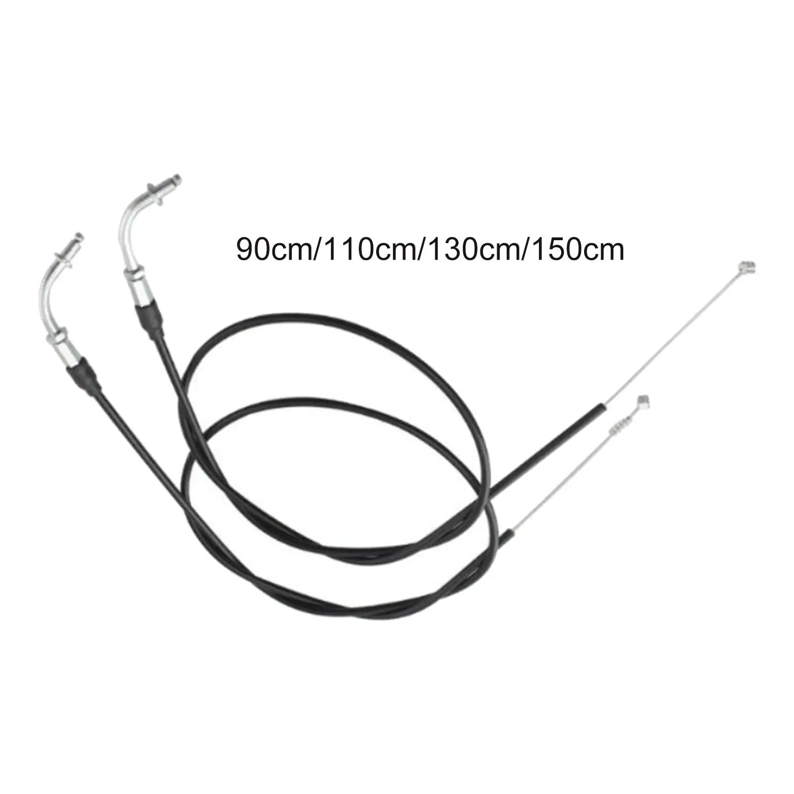 2Pcs Motorcycle Throttle Cable Wire Black Fit for XL883 XL1200 x48