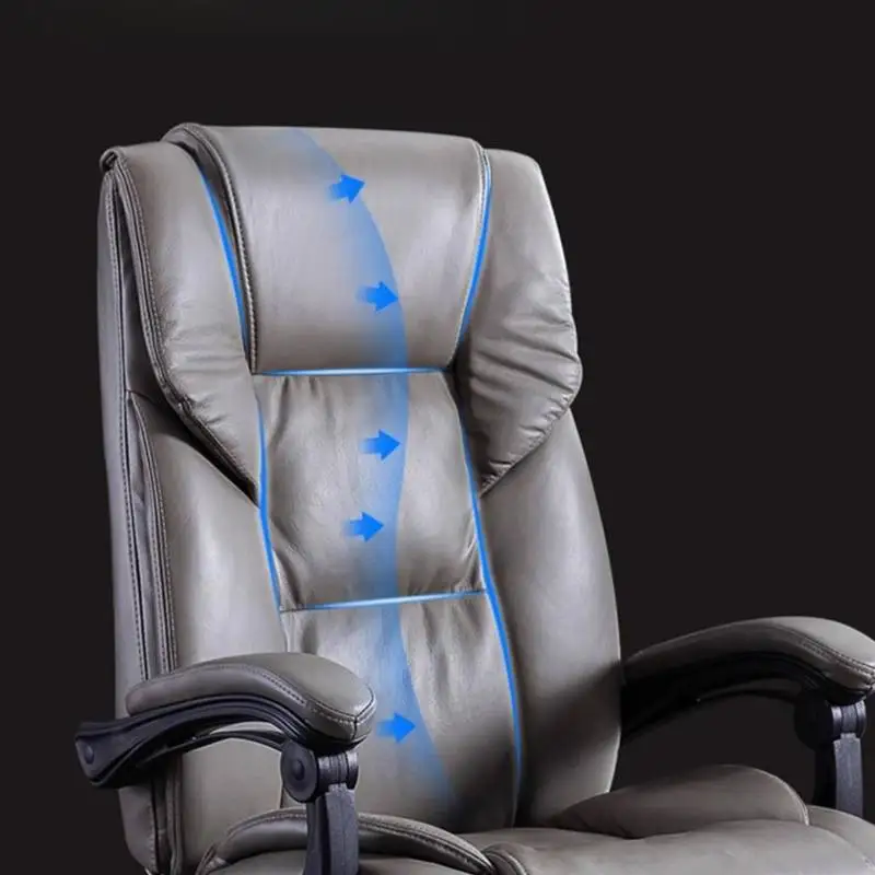 Sedia da ufficio nordica di lusso Aggiornamento regolabile Designer Comoda sedia da ufficio Mobili per la casa Fauteuil Bureau oversize in pelle