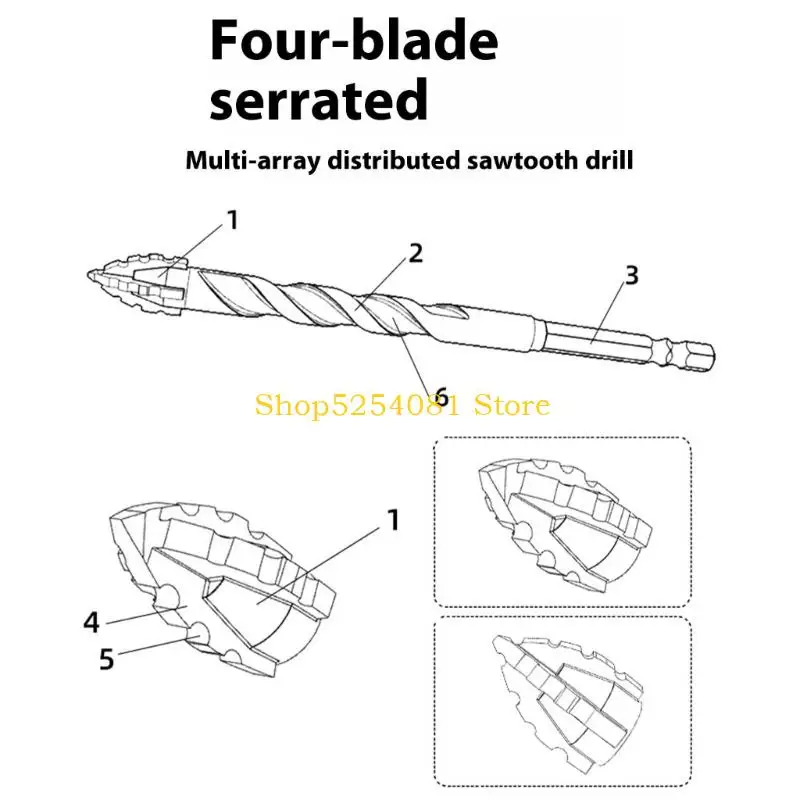 

AXYC Advanced Cementite Steel Drill Зубчатая 4-х сверлильная структура Низкочастотный план для профессиональных строительных