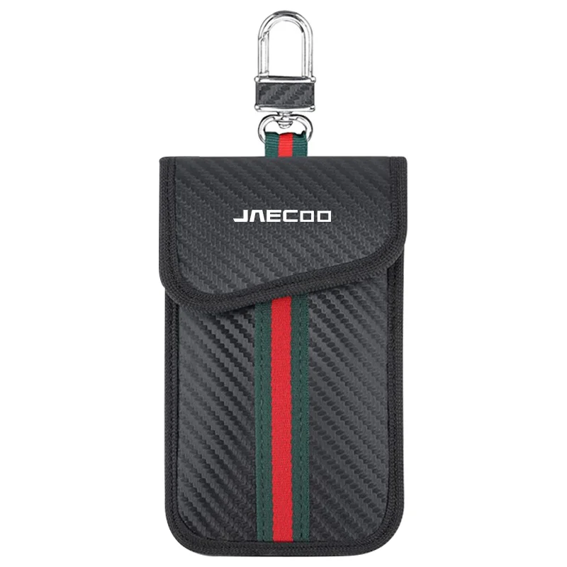 JAECOO Car Key Signal Blocker Bag RFID Faraday Cage Keyring Card Storage Pouch Anti‑Theft Key Case For JAECOO J7 J6 J9 Traveler view 6