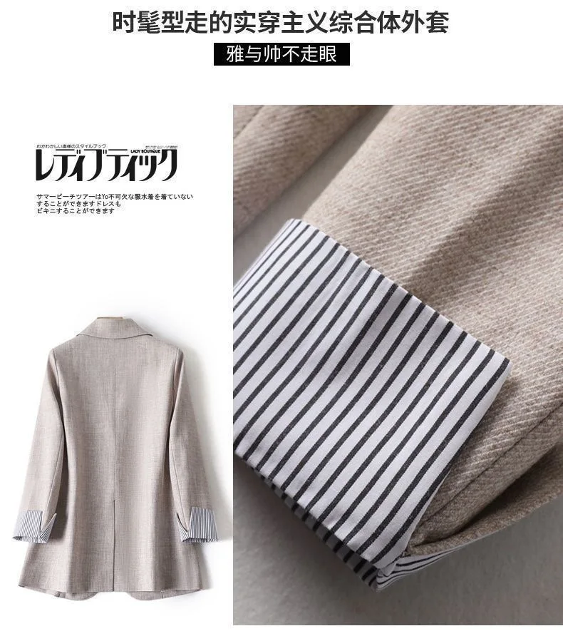Dames Lange Mouw Lente Casual Blazer 2026 Nieuwe Mode Business Plaid Suits Vrouwen Werk Kantoor Blazer Vrouwen Jassen Vrouw Jas