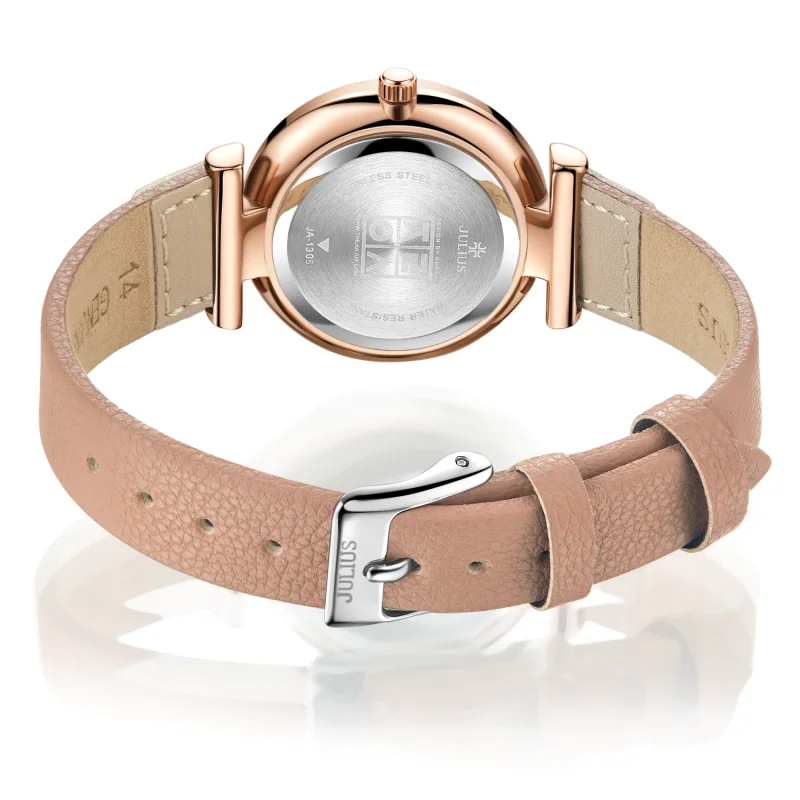 JULIUS Watch JA-1306 Women Fancy Casual Mixed Color Leather Band Quartz Wristwatch Dropshipping