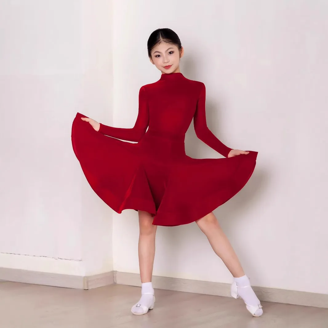 Red Child Latin Dance for Girl Dance Dress Long Sleeve Professional Cha-cha Samba Rumba Training Competition Clothing 2026 New - AliExpress 200000532 Red Child Latin Dance for Girl Dance Dress Long Sleeve Professional Cha-cha Samba Rumba Training Competition Clothing 2026 New - AliExpress 200000532