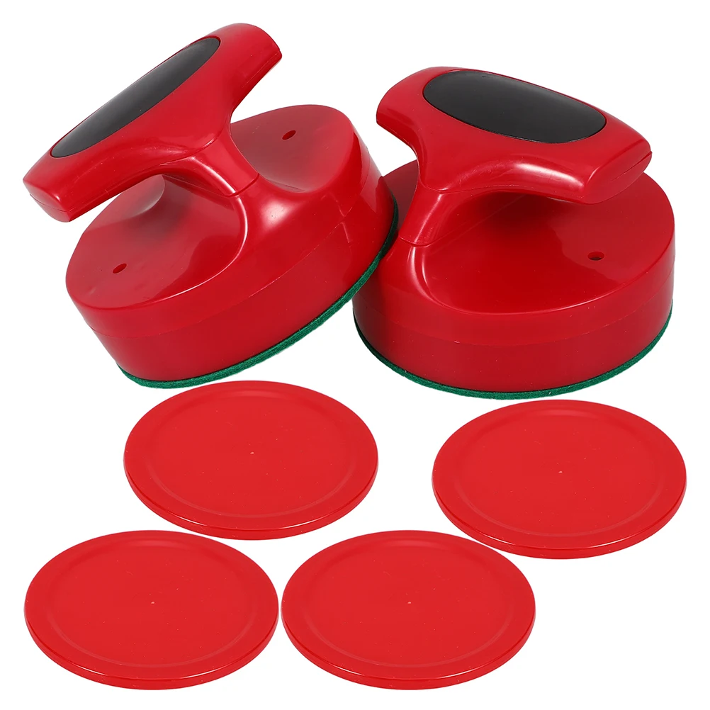 

Air Hockey Mini Pucks Paddles Air Hockey Pusher Replacement Felt Gaming Set Replacement Mallet Pieces