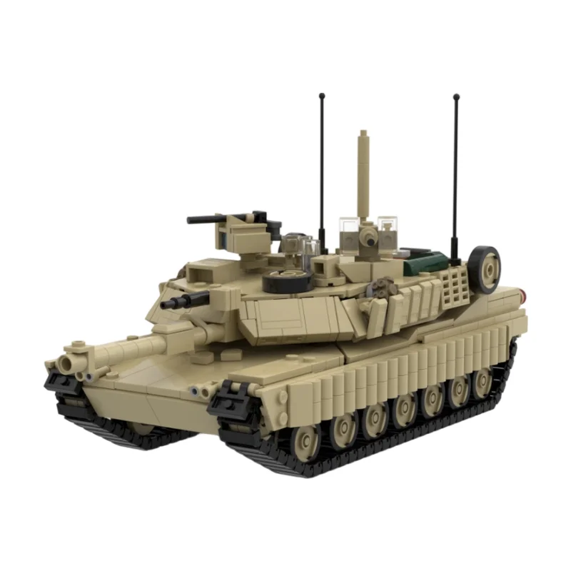 

MOC M1A2 Abrams SEP TUSK V2 Heavy Armored Tank Building Blocks Military Vehicle Model Bricks Set Hobby Gift Decor