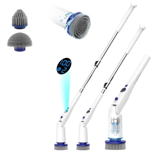

7-in-1 Cordless Electric Cleaning Brush Multifunctional for Spin Scrubber for Kitchen & Bathroom ABS Plastic Material