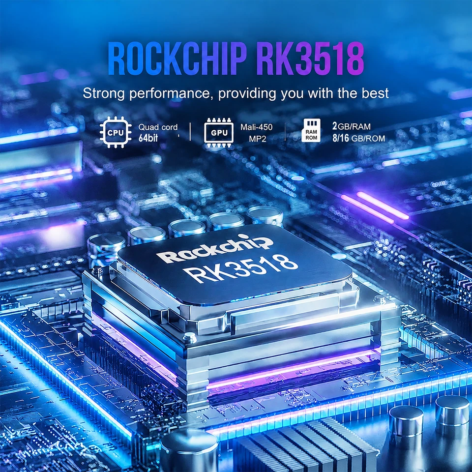 H96Max RK3518 TV Stick Android14 Quad Core BT5.4 4K a 60fps Wifi6 2.4G y 5G 2GB 16GB Asistente de Voz de Google Reproductor Multimedia AI TV Stick 3