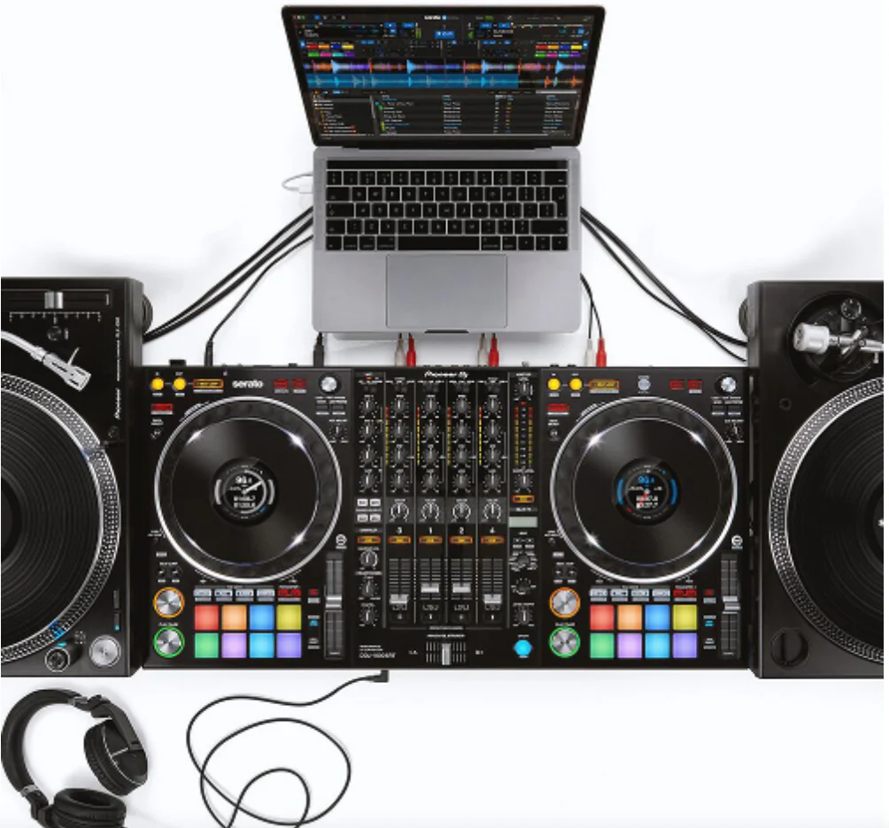 Mixer de controlador de DJ/console de áudio