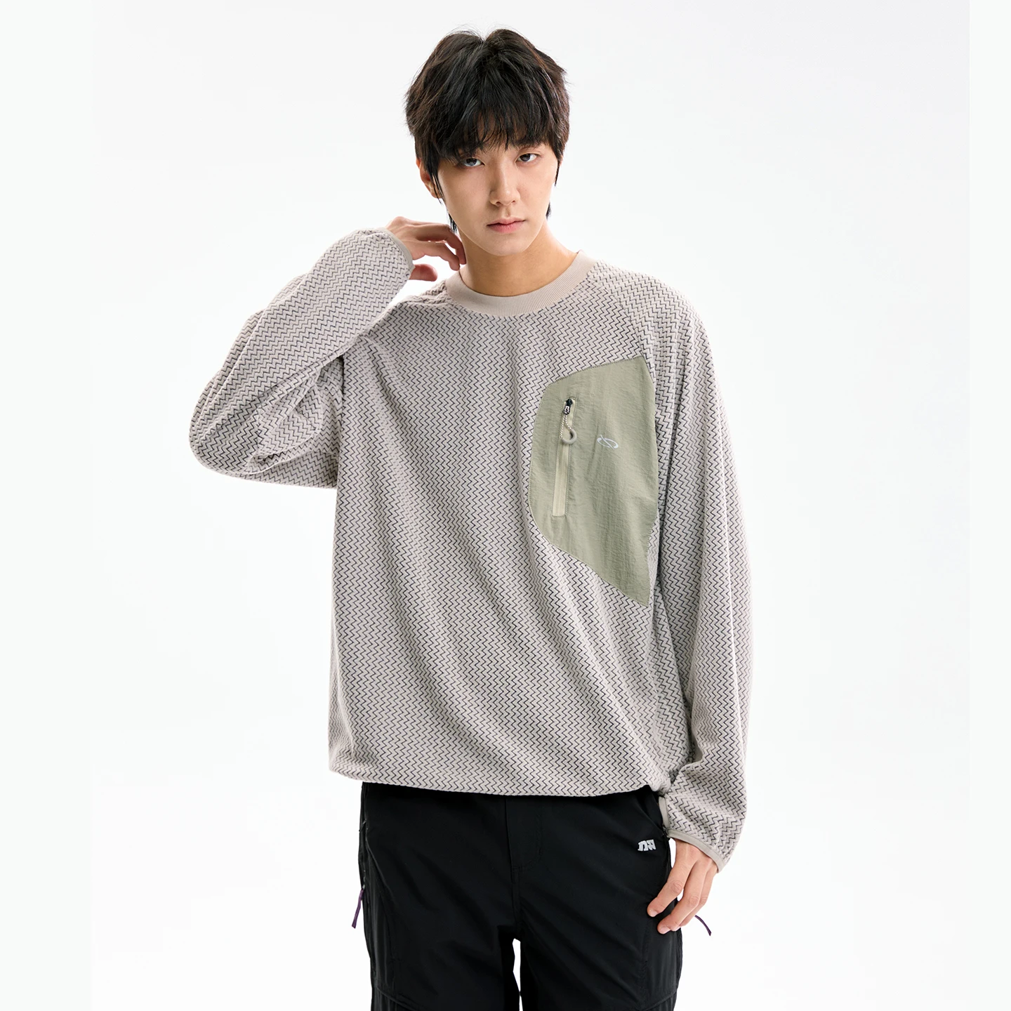 

Мужская осенняя уличная одежда, волнистые полосатые бархатные карманы, уличный свободный пуловер, толстовки с капюшоном Cityboy, футболки, топы