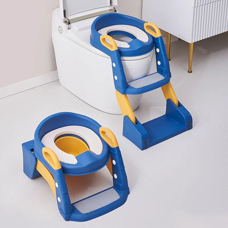 

2-in-1 Plastic portable kids baby potty training children toilet seat with step stool ladder