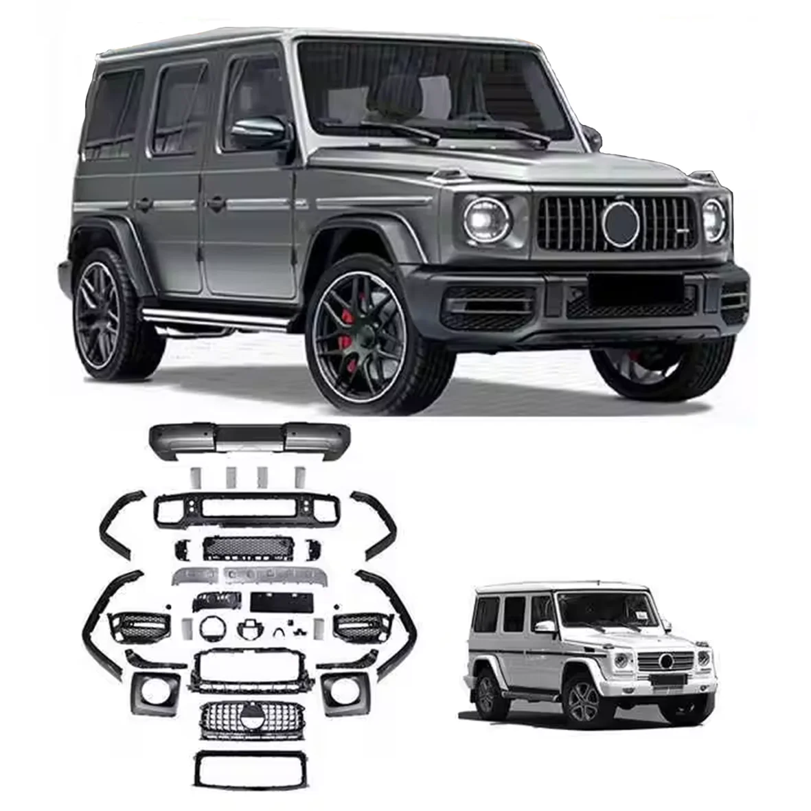 G Class W464 Upgrade to G63 AMG Full Set Car Exterior Parts Wide Body Kit Accessories  For Mercedes Benz G Class W464