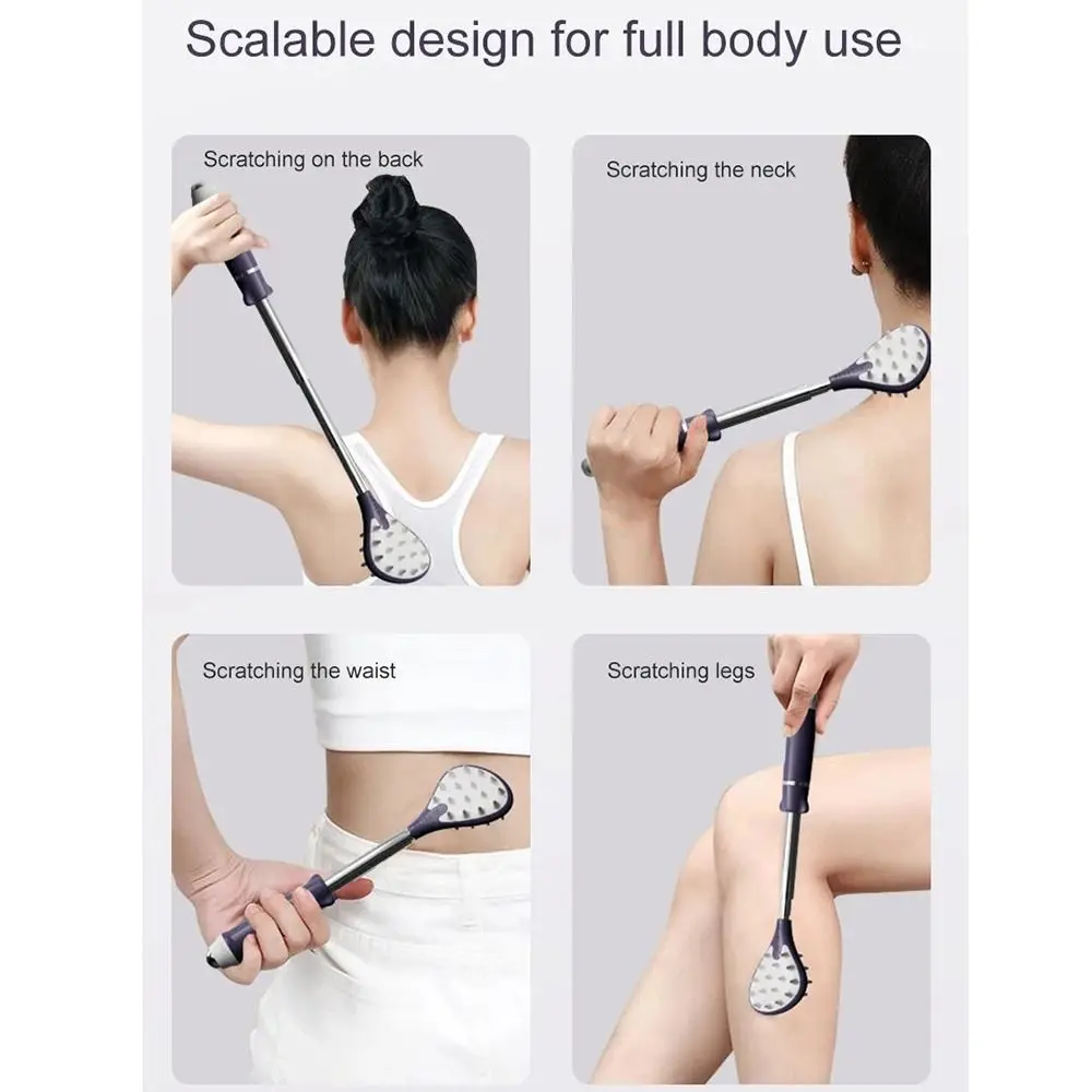 Retractable Telescopic Backscratcher Portable Relax Back Tickle Scraper Magnetic Ball Long Handle Point Massage Stick