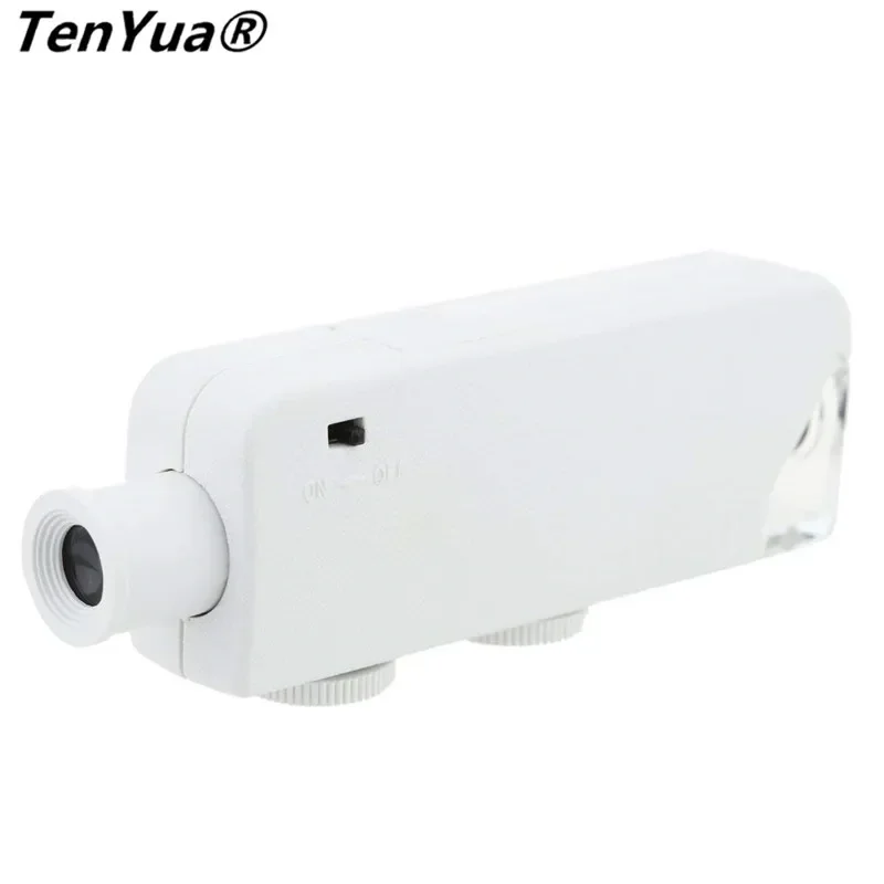 TenYua Mini Handheld 160X - 200X Zoom Magnifier Microscope Jewelers Loupe Magnifying Glass LED Light