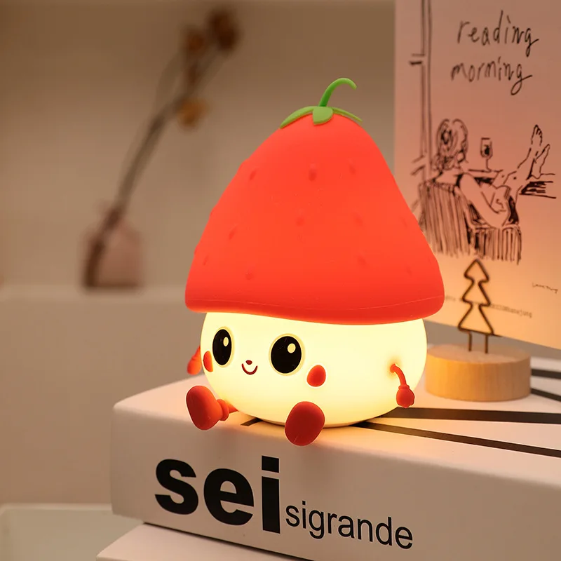 Fun and Cute Light with Two Levels of Dim and Soft Light Intelligent Voice Atmosphere Light Children Gift Silicone Night Light