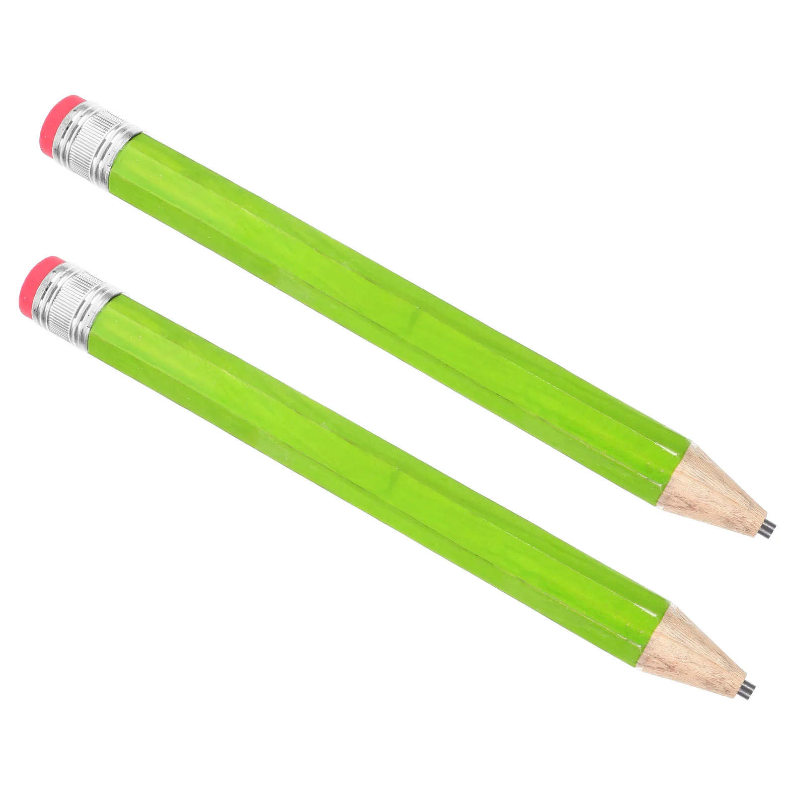 2 Pcs Straw Dispenser for Pencils Large Wooden Drafting Drawing Giant Preschool Jumbo Sharpener