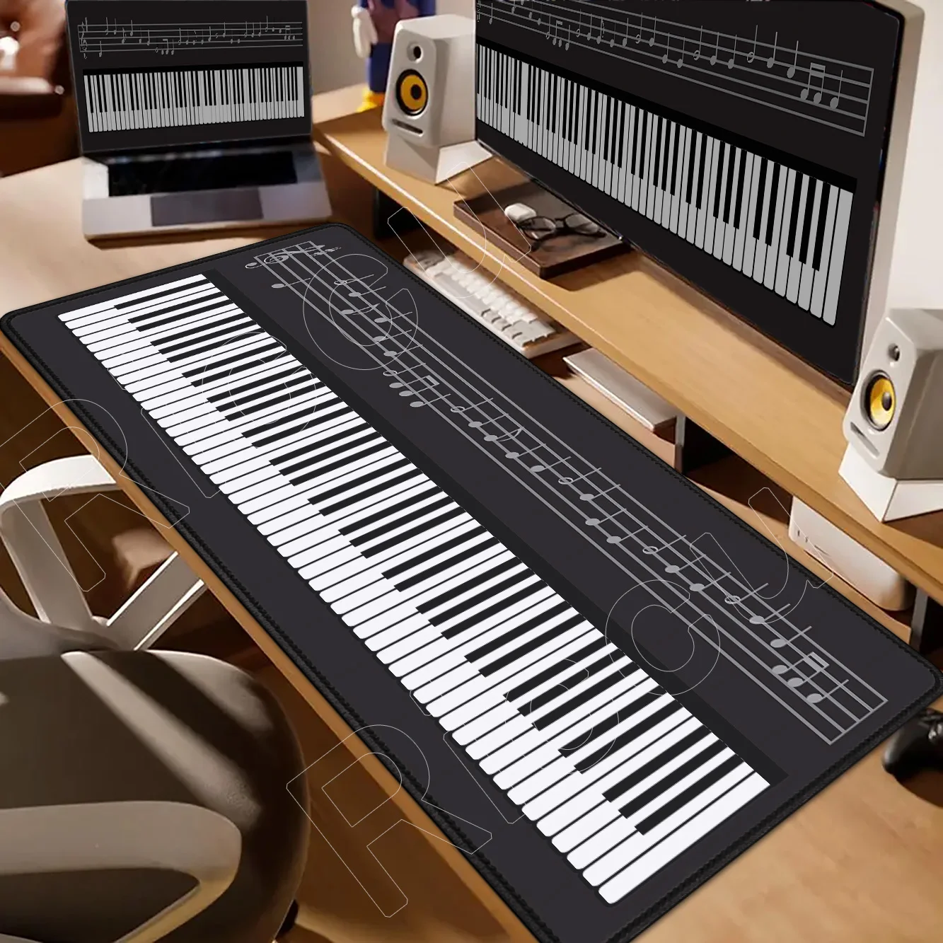 جديد الموسيقى ملاحظات البيانو ماوس الوسادة اللوحي ماوس الوسادة كمبيوتر محمول XXL سطح المكتب ماوس لطيف HD الألعاب الكمبيوتر لوحة المفاتيح لعبة مكتب عمل الحصير