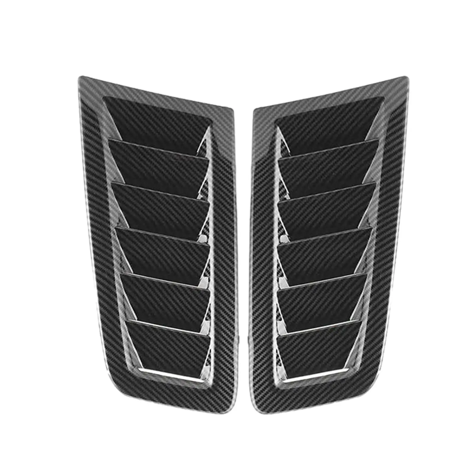 2 Pieces Bonnet Air Vent Hood Trim High Performance for Ford Focus RS