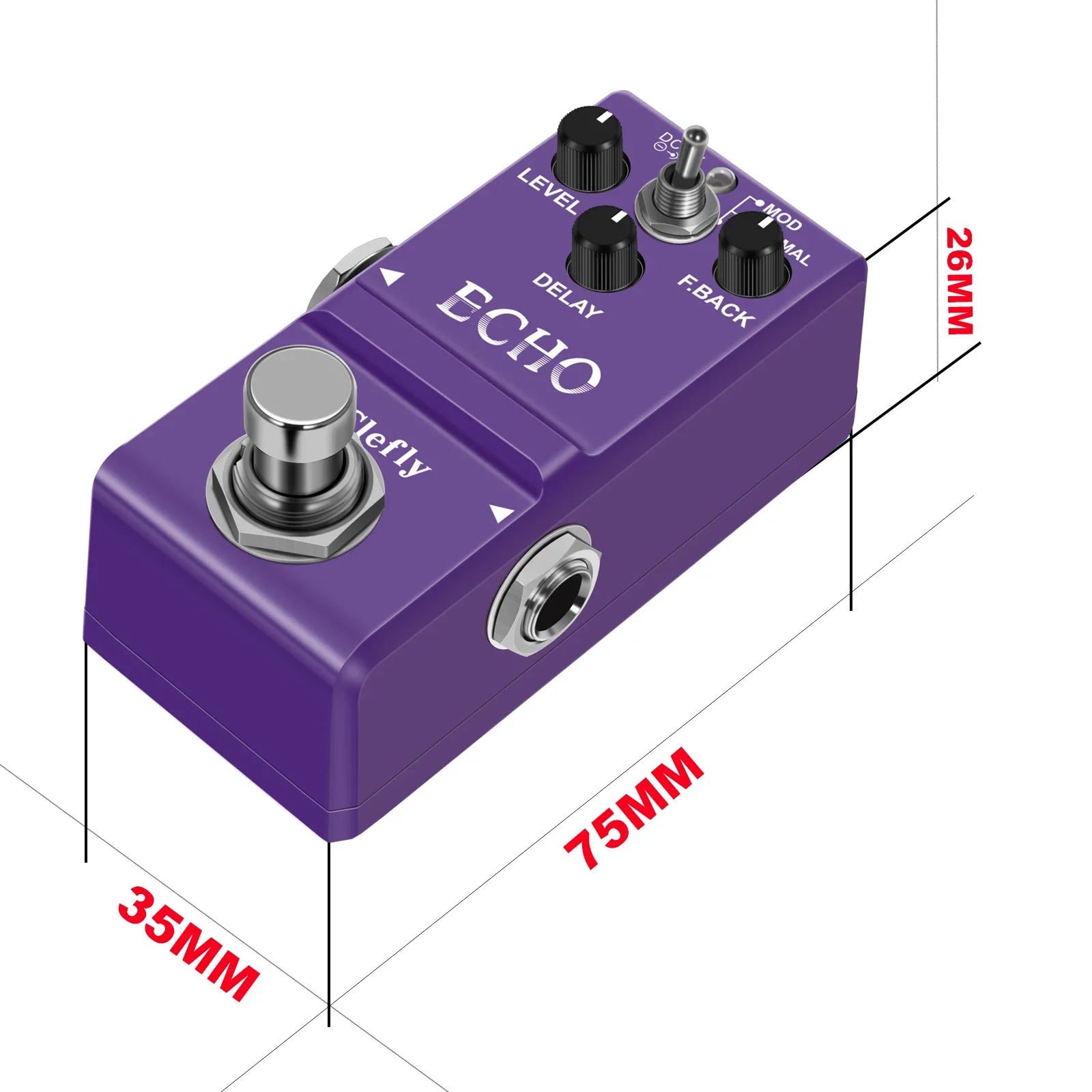 Rowin Sub-Brand Clefly Guitar Bass Pedal Delay Effect Super Mini Effect Echo True Bypass Tiny Effector For PedalBoard