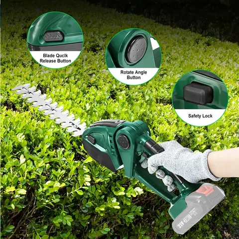 2IN 1 Electric Trimmer Cordless Household Landscaping Hedge Trimmer Power Tool For Makita Battery for Garden, Lawn Pruner