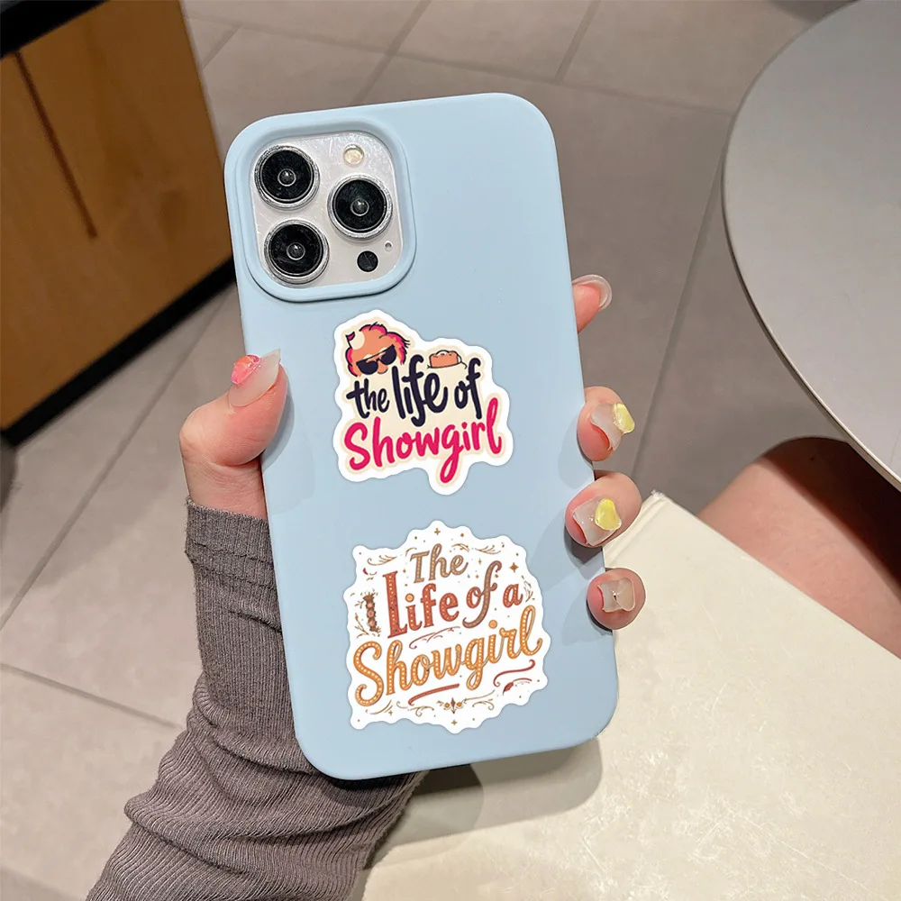 55pcs Album The Life of a Showgirl Stickers Waterproof Graffiti Phone Case Skateboard Laptop Decoration Decals Toys Gifts