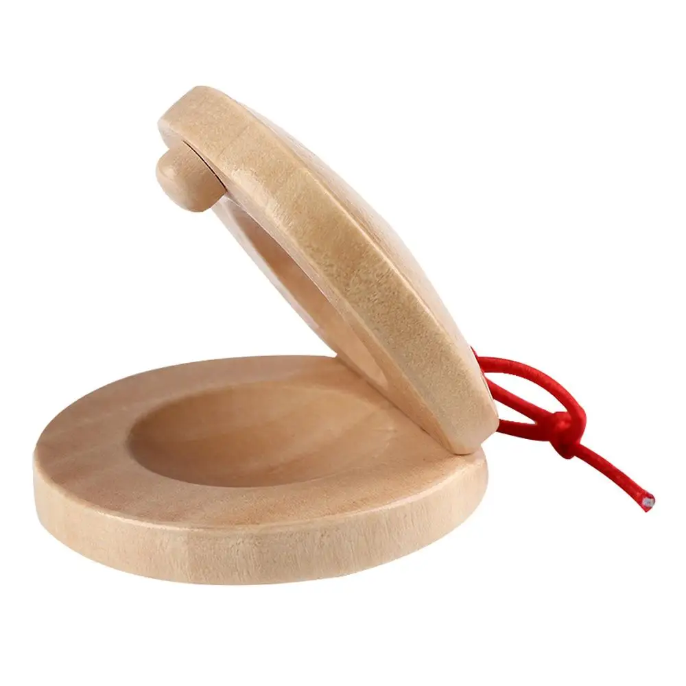 Educational Wooden Child's Unisex Castanets  Percussion Musical Instrument