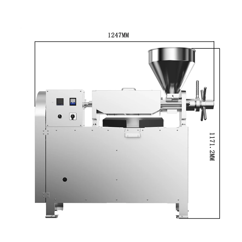 SY-S06 High Quality Powerful 5200w 60-70kg/h Peanut Oil Processing Machine Sesame Extractor for Small Plant Dubai